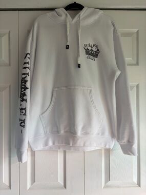 Sullen Crown White Graphic Hoodie